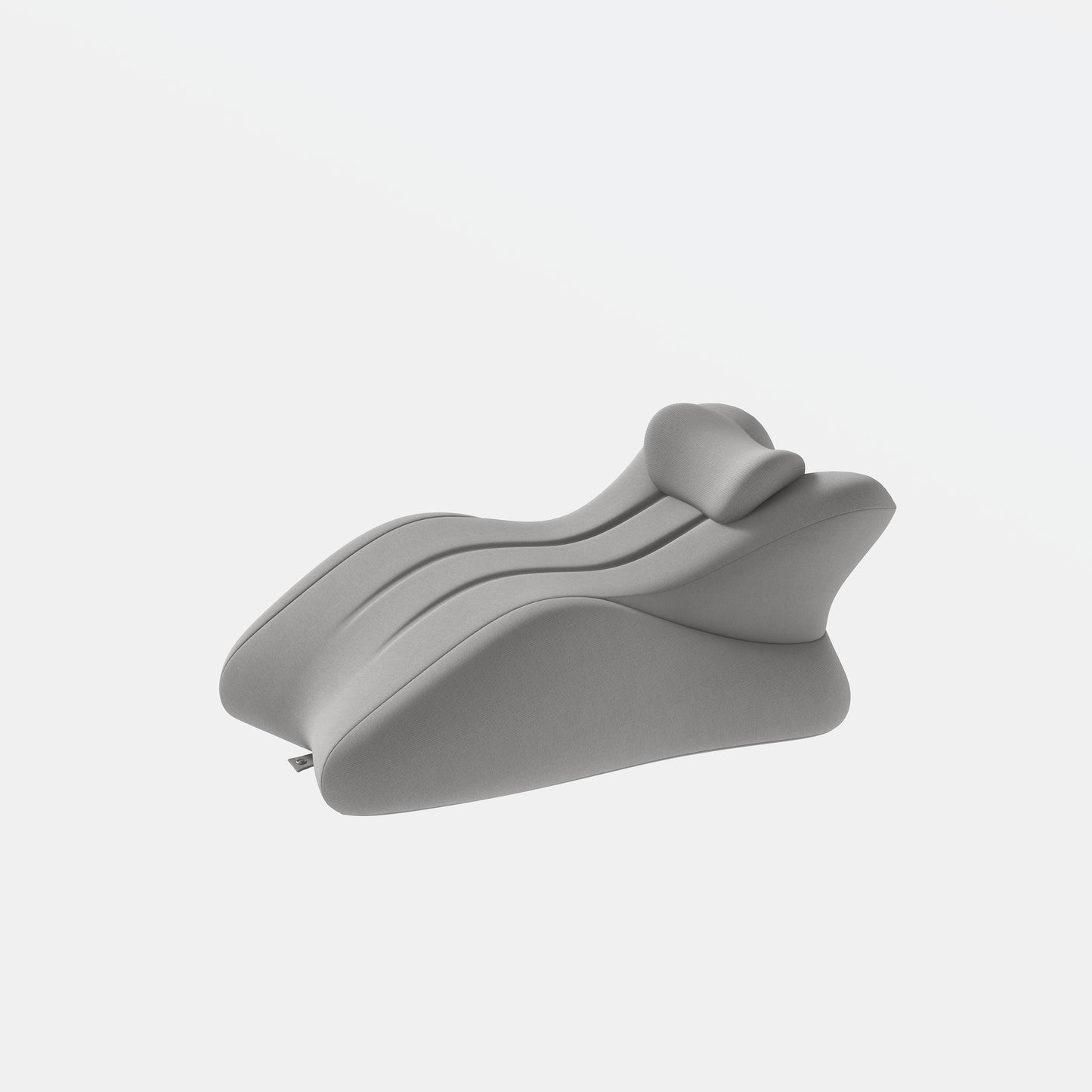 Ergonomic Memory Foam Support Pillow for Couples - Grey