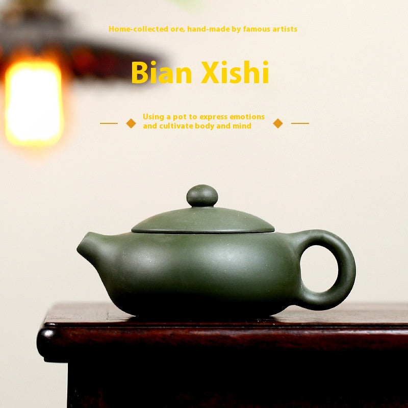 Large Mouth Ceramic Teapot Handmade Chinese Style Yixing Clay Tea Set