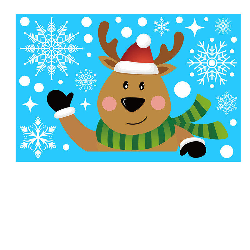 Christmas Wall Stickers Snowflakes Decoration PVC Waterproof Decals