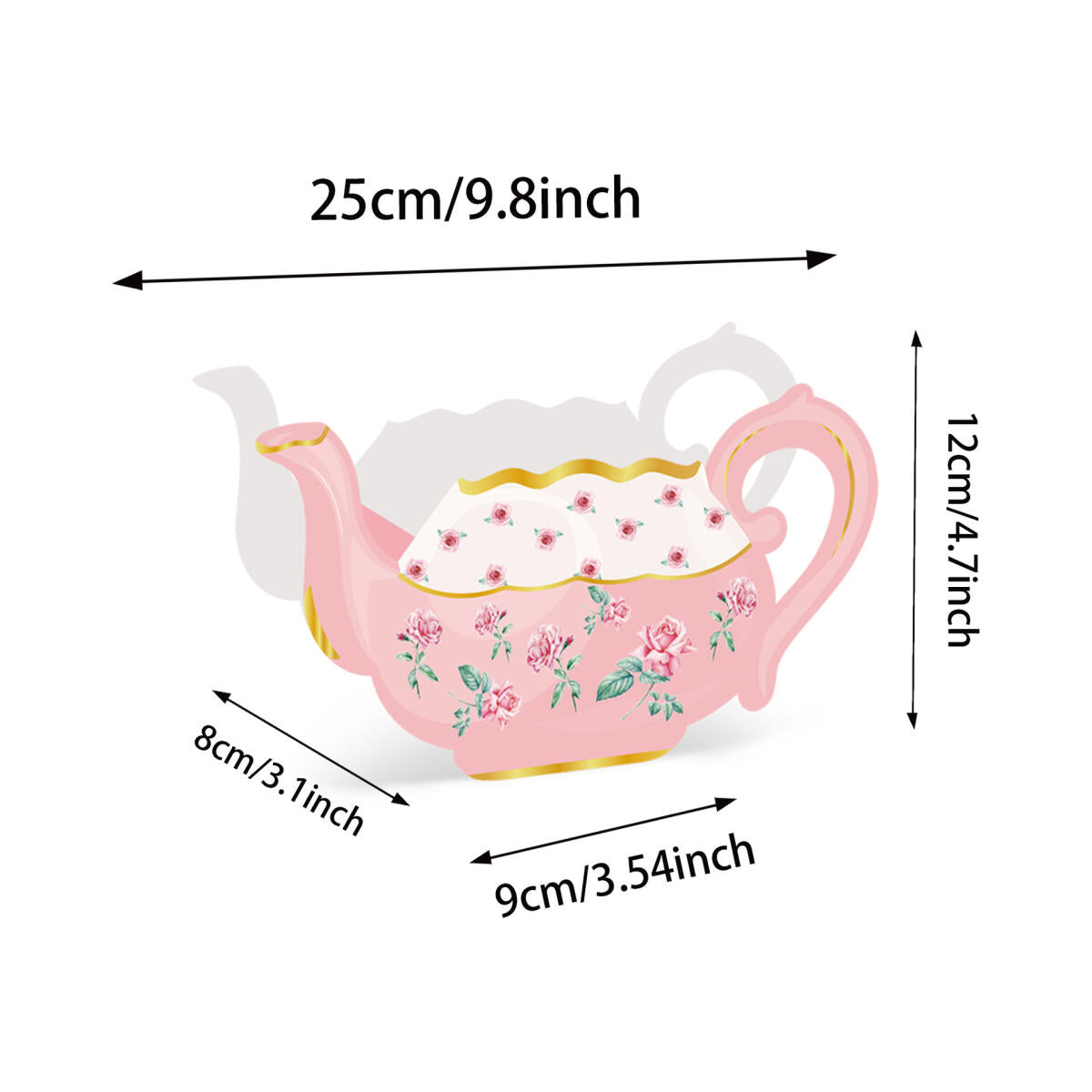 24-Piece Flower Tea Party Gift Box Set