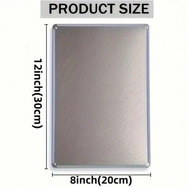 Metal Tin Wall Decoration - 20 cm x 20 cm