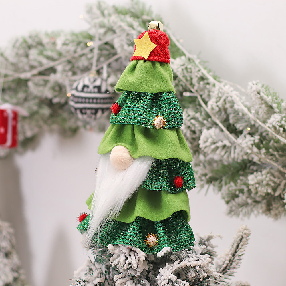 Christmas Tree Wine Bottle Cover - Forest Man Cake Dress Decor, Variable Sizes