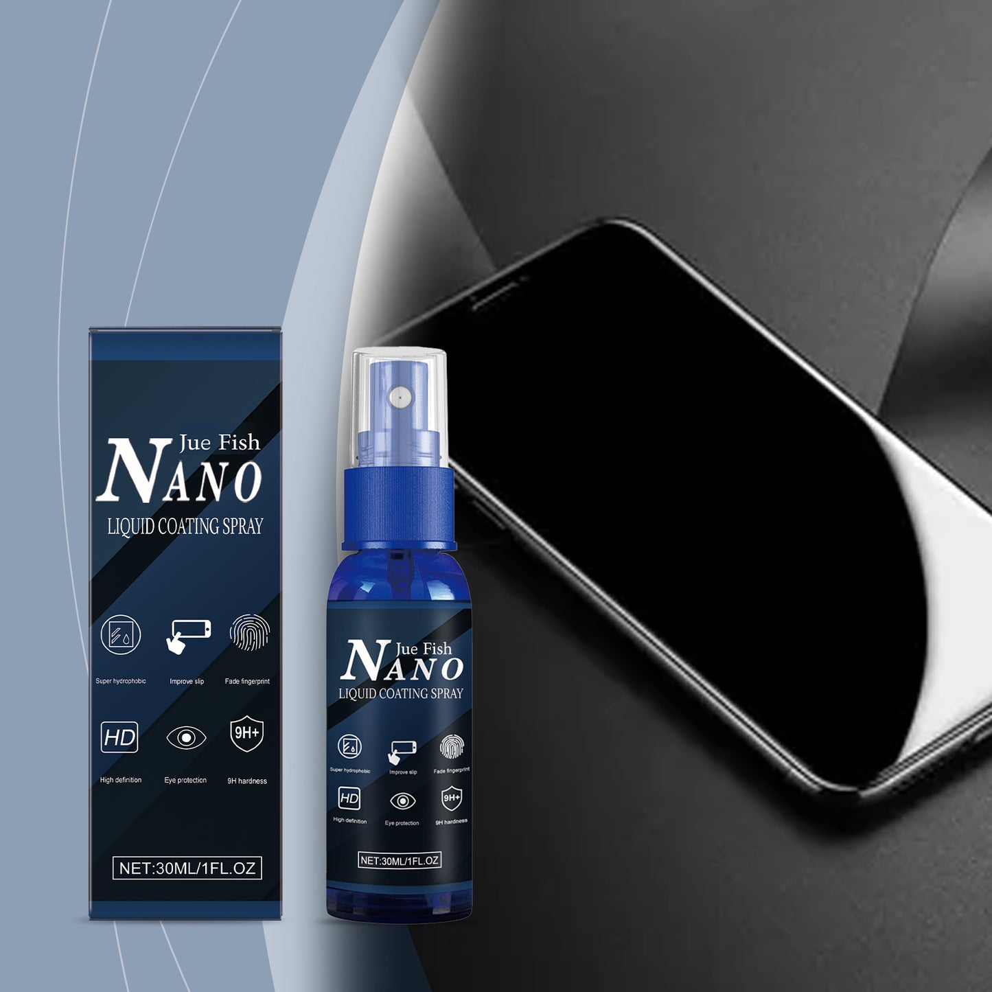Mobile Phone Screen Protector Spray 30ml - Anti-Scratch Coating for Smartphones