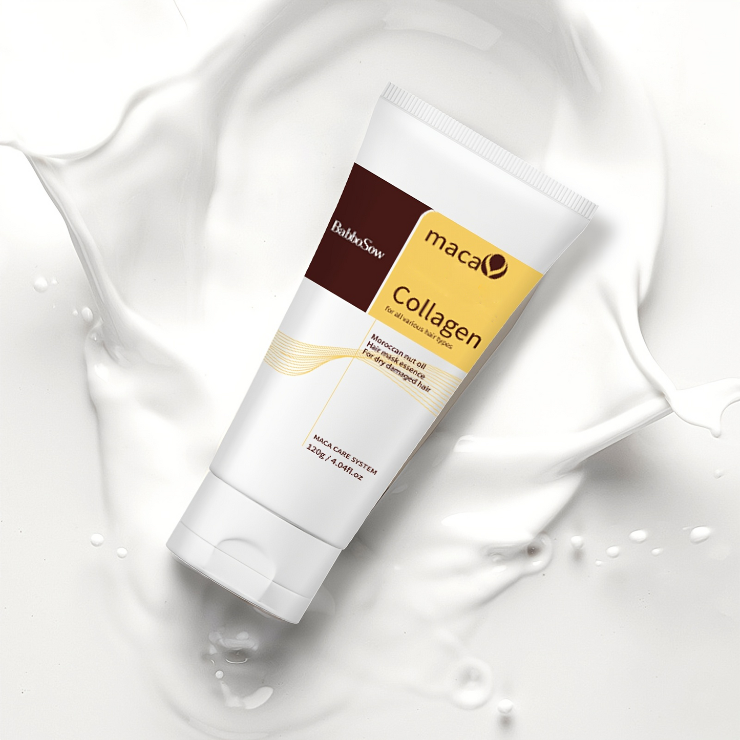 Collagen Deep Repair Hair Mask - 120mL Moisturizing Treatment for Frizz