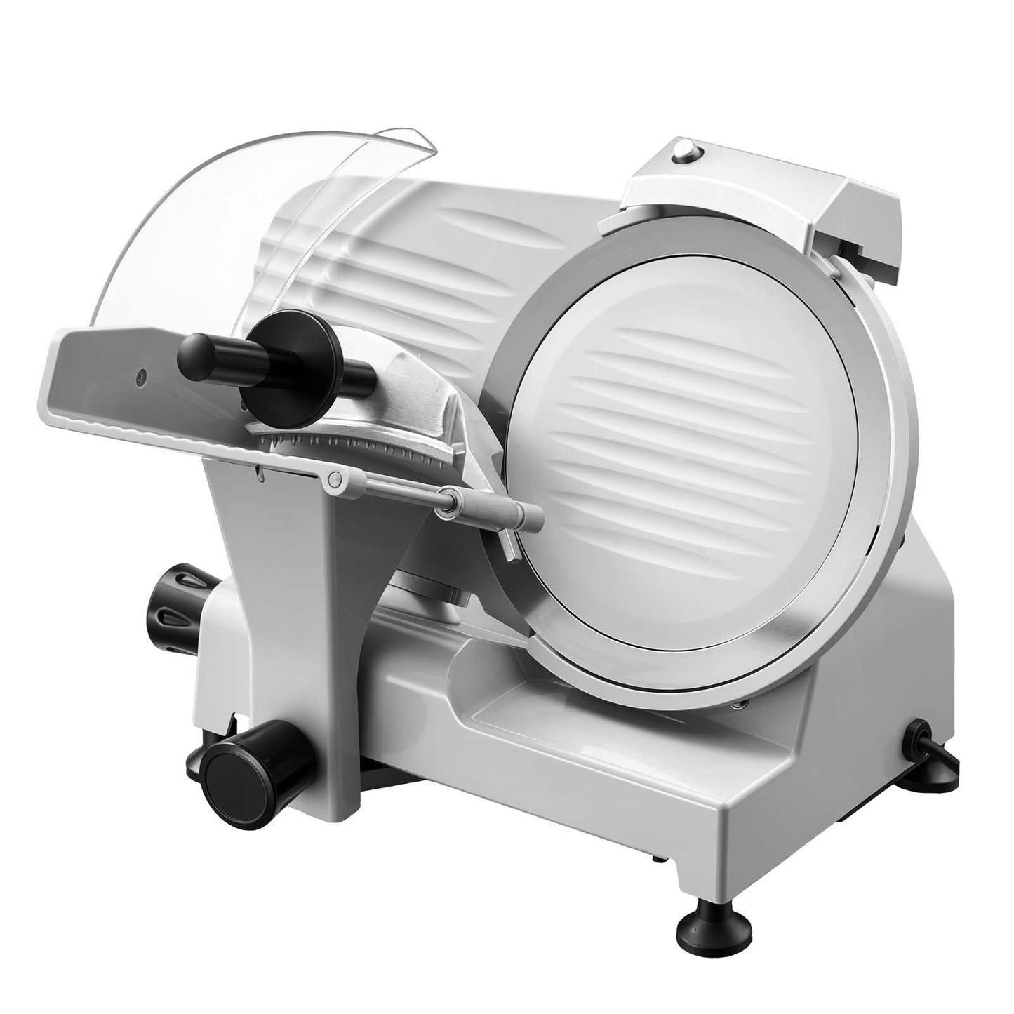 Electric Meat Slicer 300W with Removable 10" Carbon Steel Blade - Adjustable Thickness Food Cutter