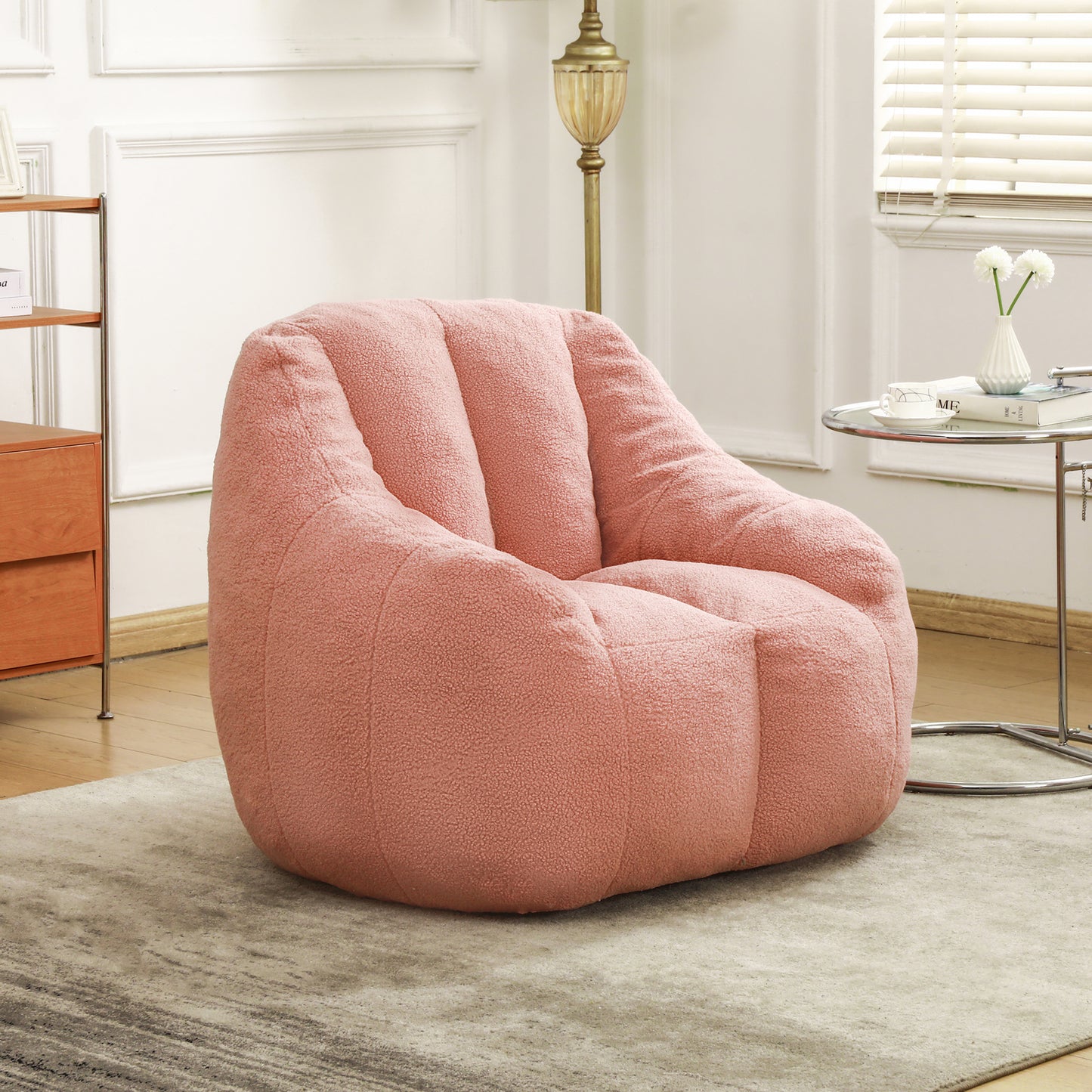 Bean Bag Chair With Filler, Sofa Tufted Soft Stuffed Filling, Fluffy