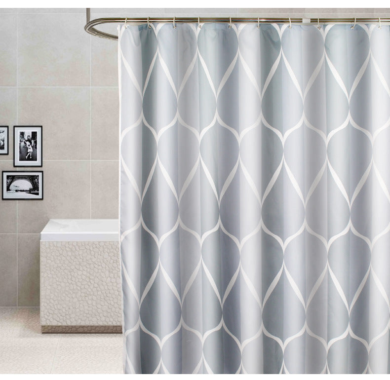 Waterproof Thick Polyester Shower Curtain - Home Bathroom Decor