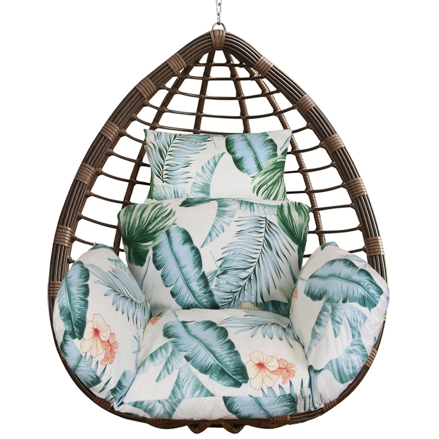 Thick Soft Egg Chair Cushion with Headrest for Hanging Chairs