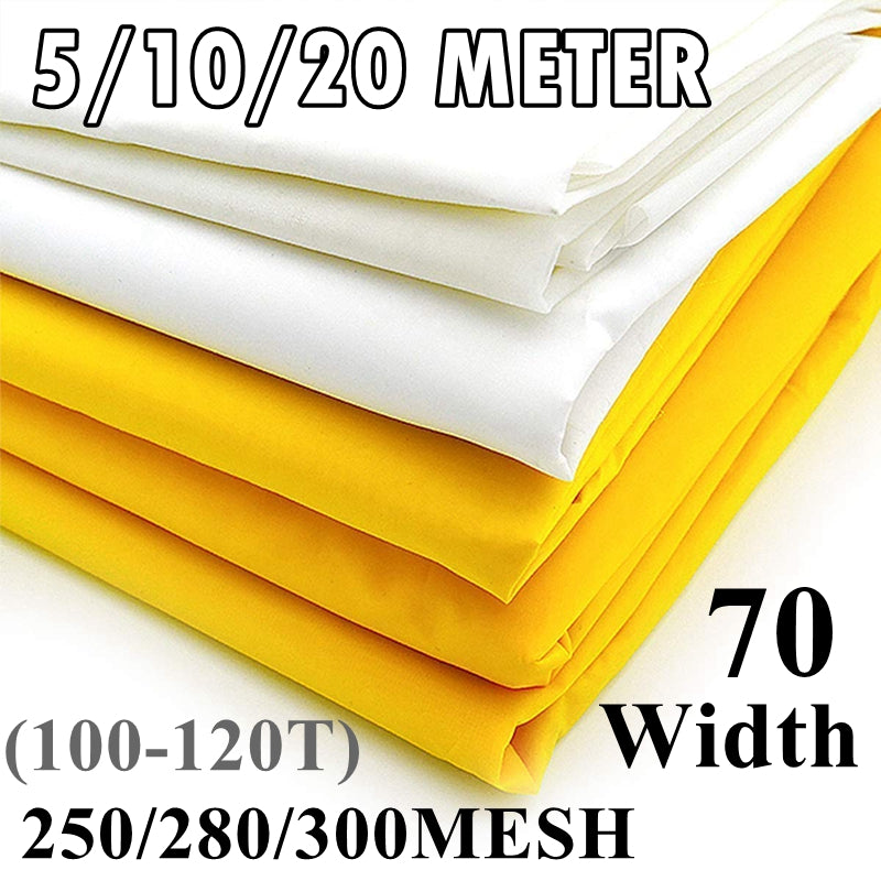 White Polyester Screen Printing Fabric 300 Mesh for Arts & Crafts