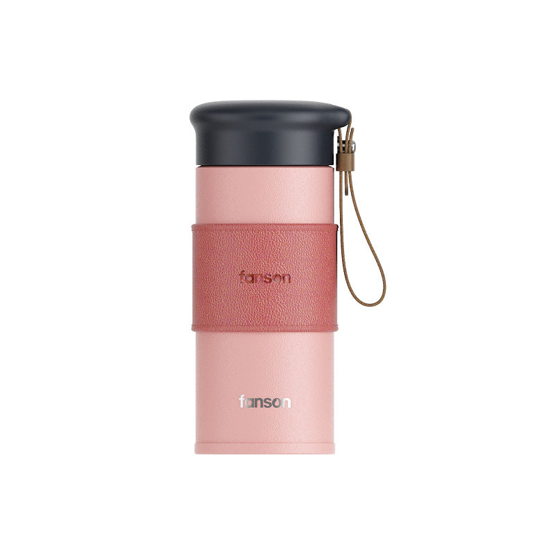 Insulated Stainless Steel Cup with Rope Handle - Multiple Colors, 330ml
