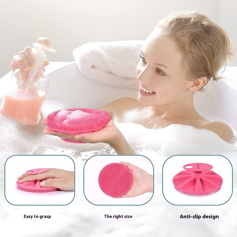 Silicone Facial & Shampoo Cleansing Brush - Deep Exfoliating Bath Tool