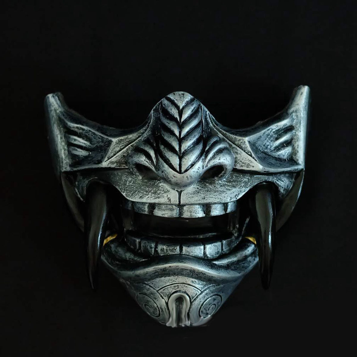 Japanese Cosplay Halloween Mask - Half Face Latex Face Mask for Costume Party