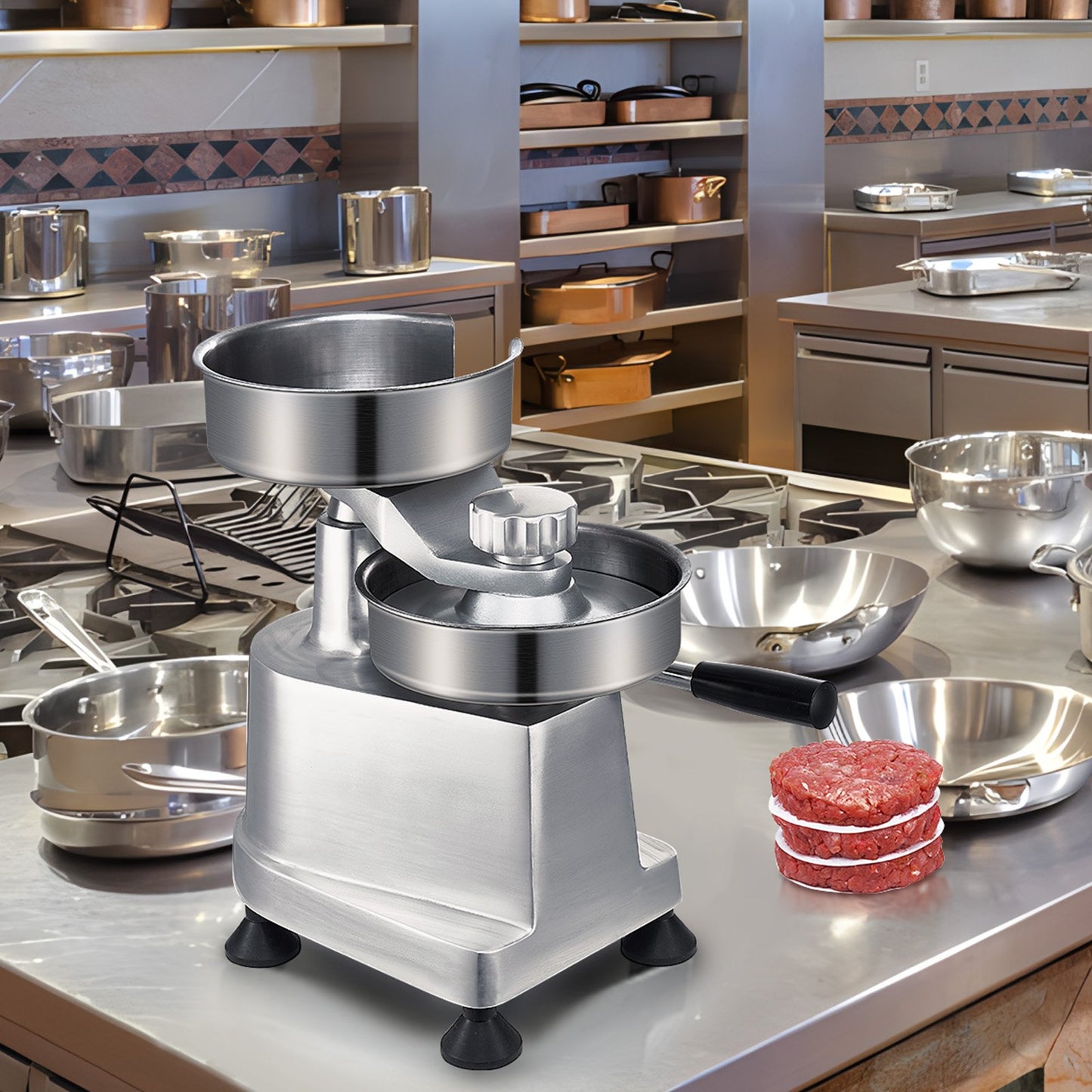 Commercial Burger Patty Maker, Hamburger Beef Maker With 3