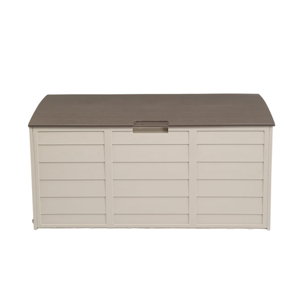 75 Gallon Weather-Resistant Plastic Outdoor Storage Box with Wheels