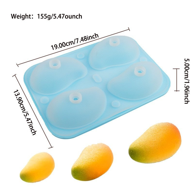 Silicone Fruit Candle Mold for Baking and Crafting - Assorted Shapes & Sizes