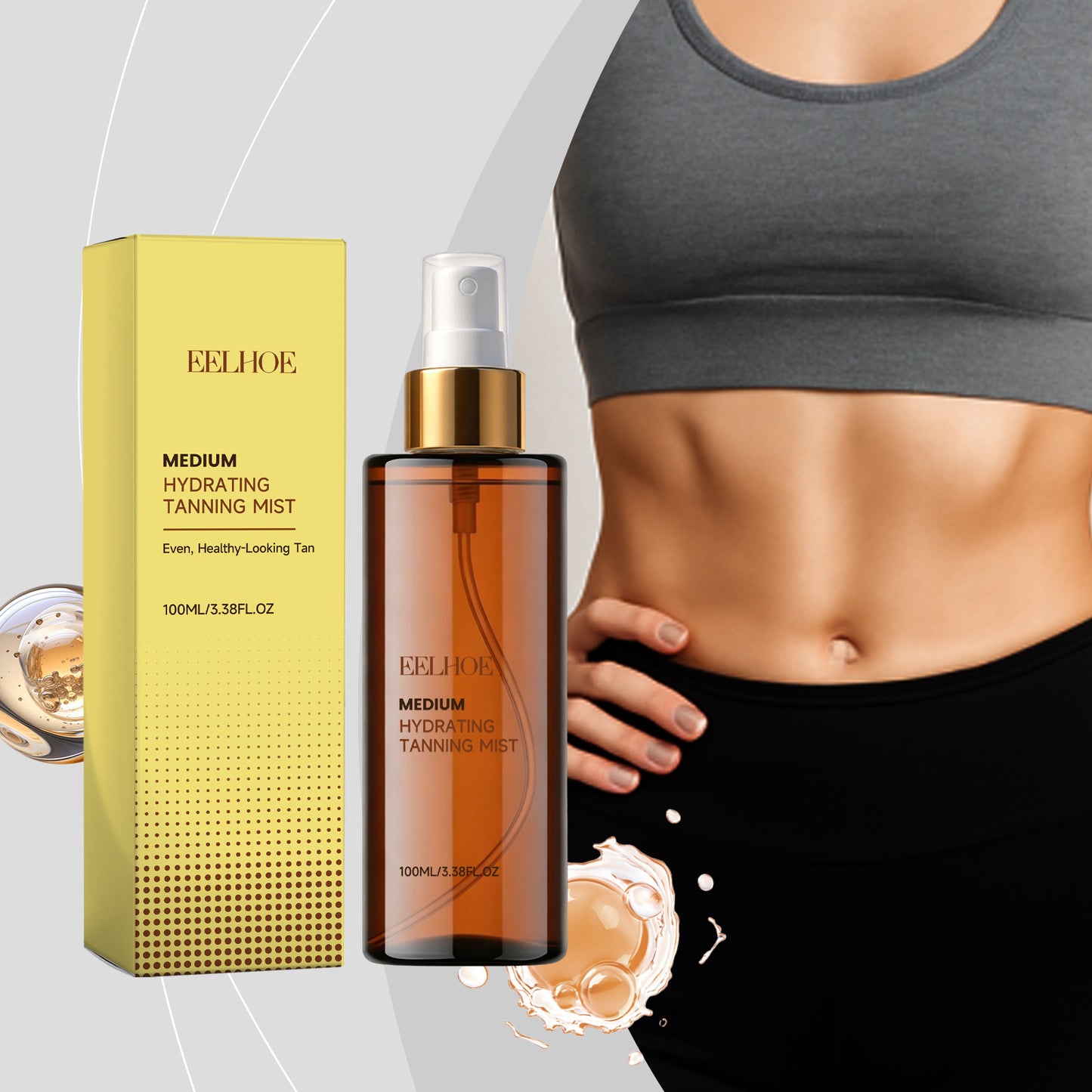 Moisturizing Tanning Spray for Face and Body - 100ml