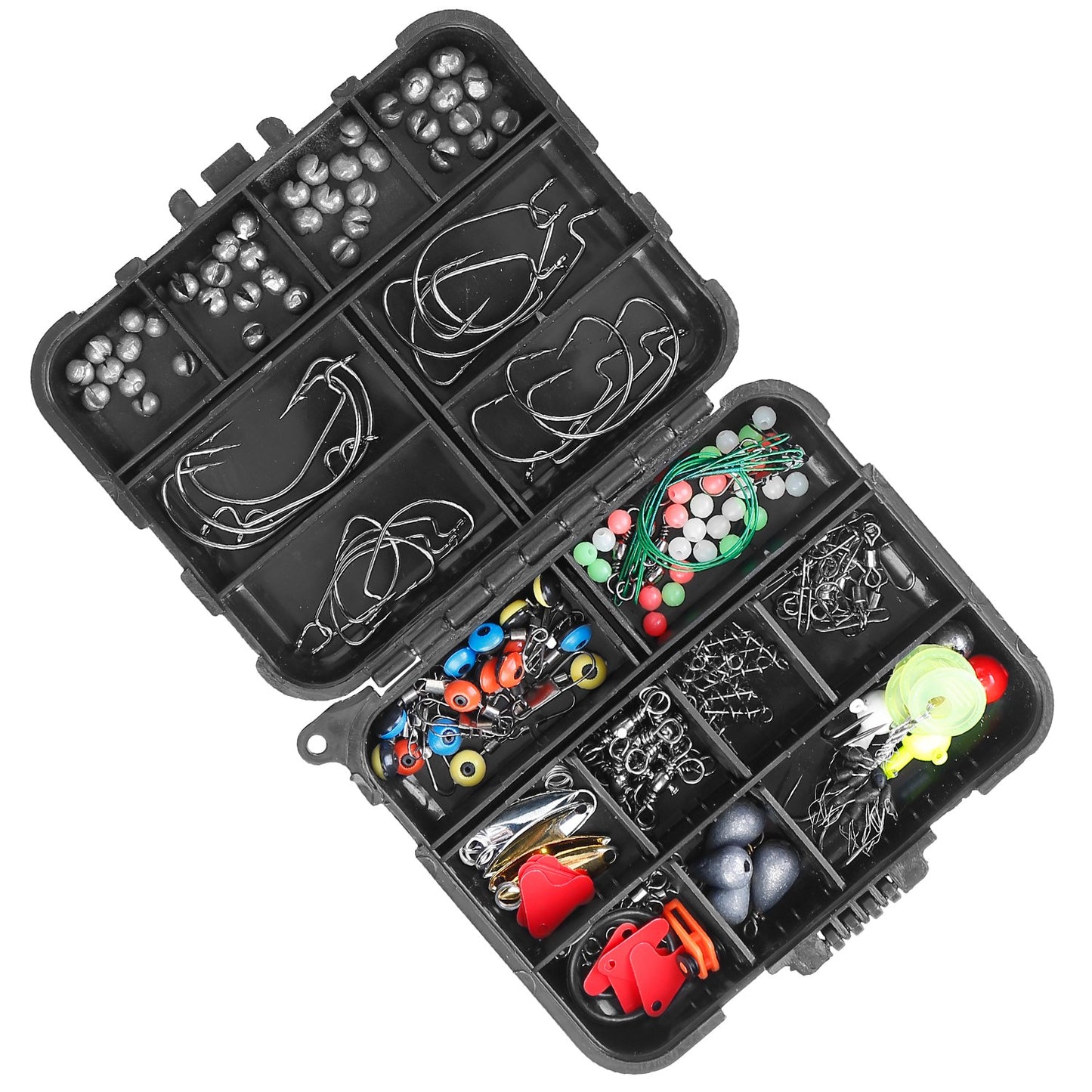 188-Piece Fishing Accessory Kit with Tackle Box