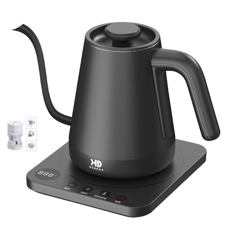 Long Narrow Mouth Electric Tea Kettle 1500W Stainless Steel Touch Control