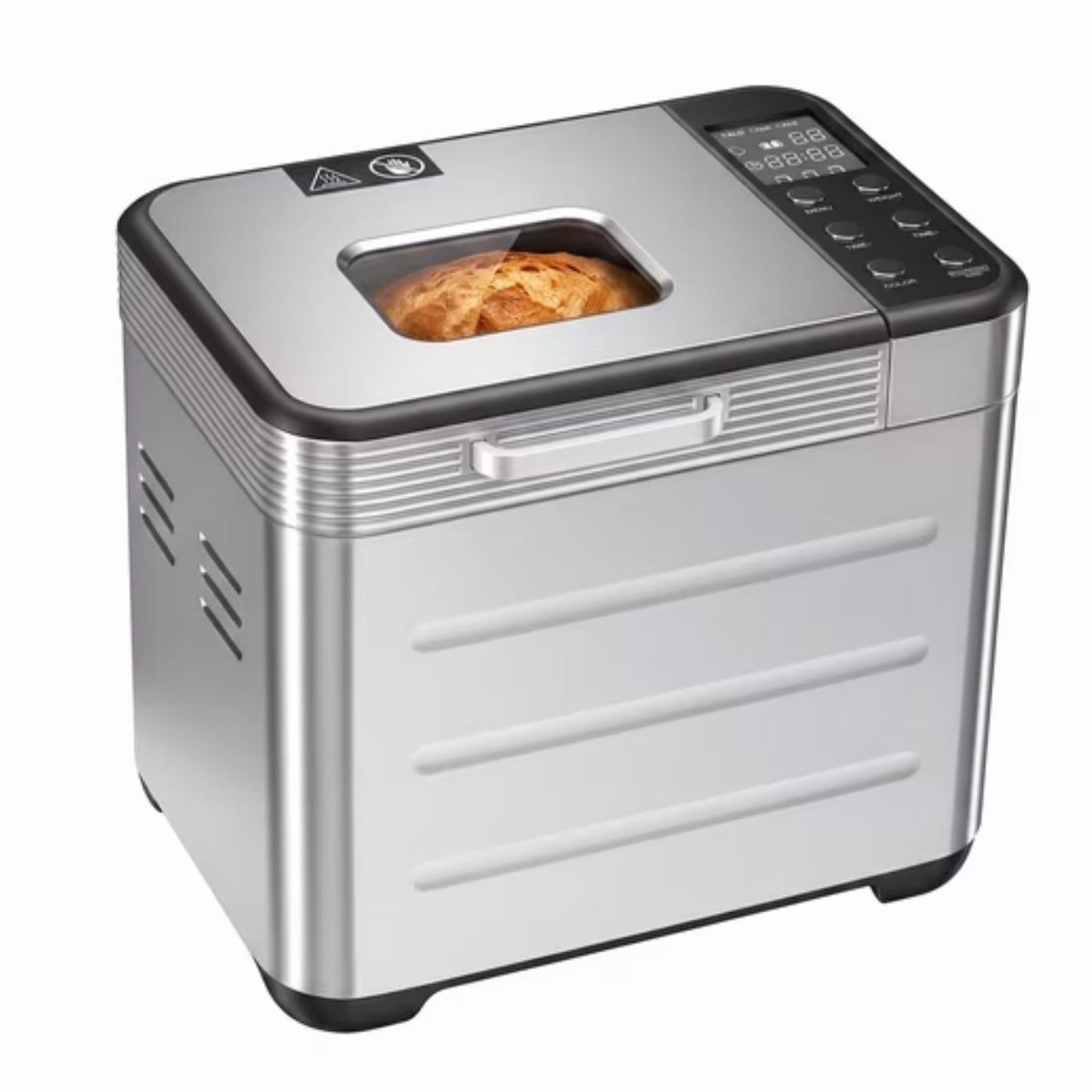 Bread Maker Machine with 12 Menu Options, Multiple Loaf & Crust Settings, Removable Pan