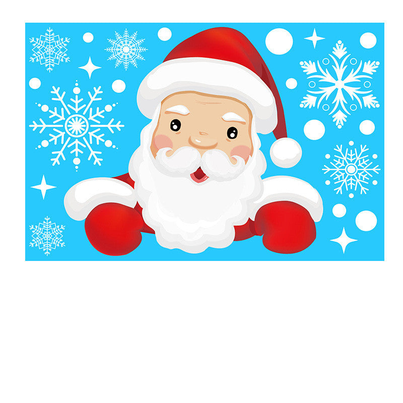 Christmas Wall Stickers Snowflakes Decoration PVC Waterproof Decals