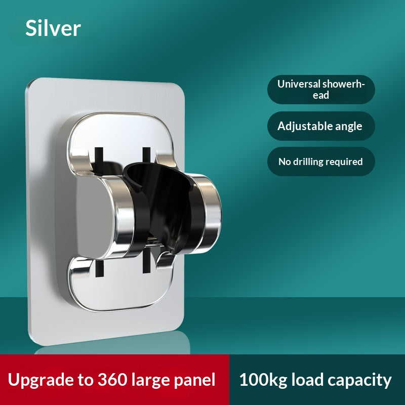No-Drill Shower Holder for Shower Head - Wall Mount Bathroom Accessory