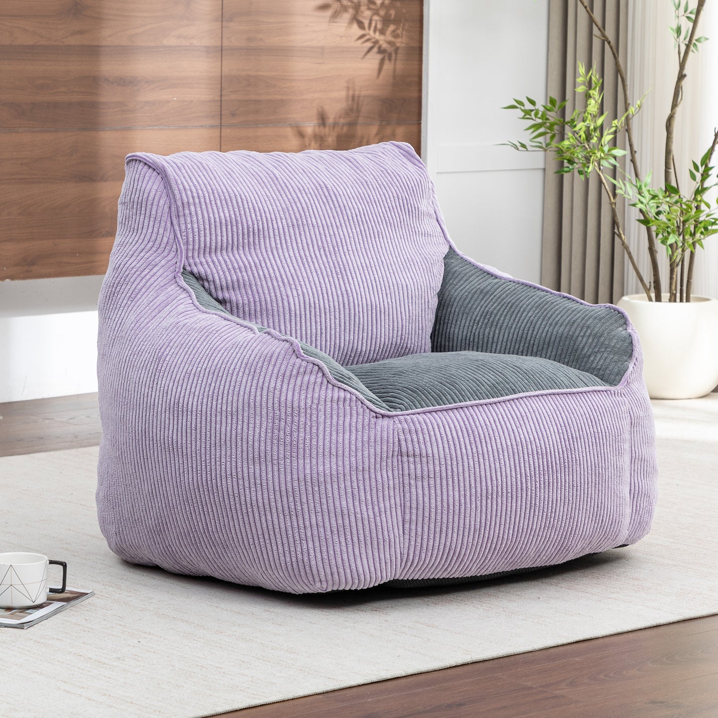 Giant Bean Bag Chair Sofa For Adults Teens, Comfy Corduroy Large