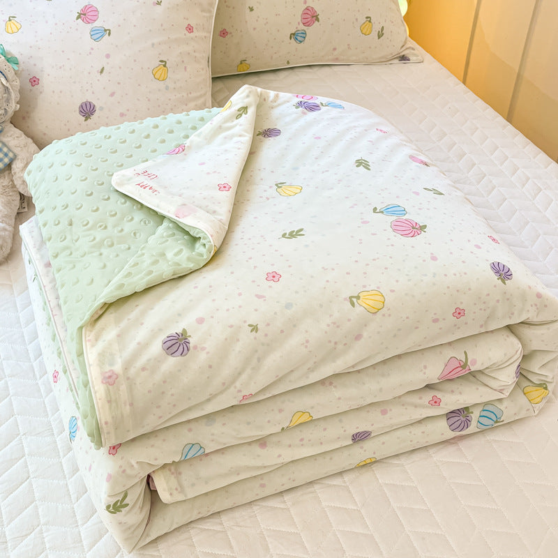 Summer Dormitory Single Cool Feeling Quilt - Multiple Sizes & Patterns