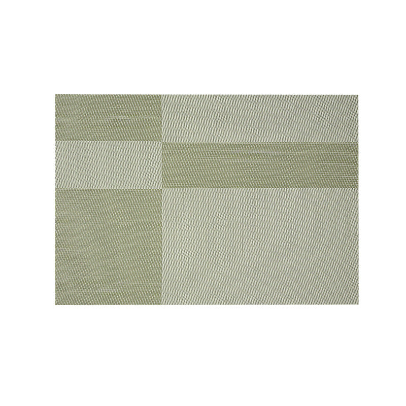 Double-Sided PVC Plaid Placemat Set - Woven Insulation Tableware Mat for Hotel & Restaurant