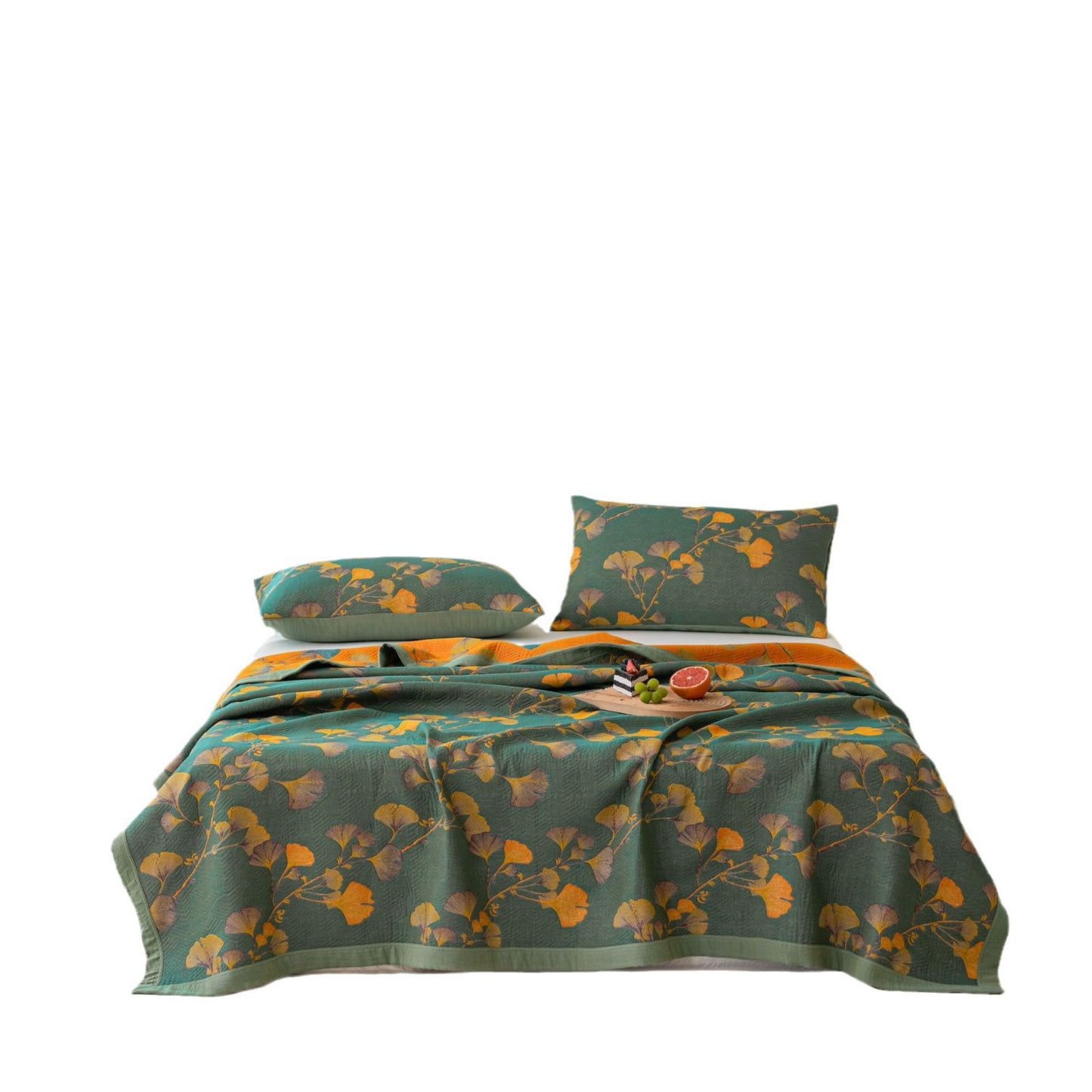 Cotton Three-Piece Gauze Cover Blanket Set - Light Luxury Bedding