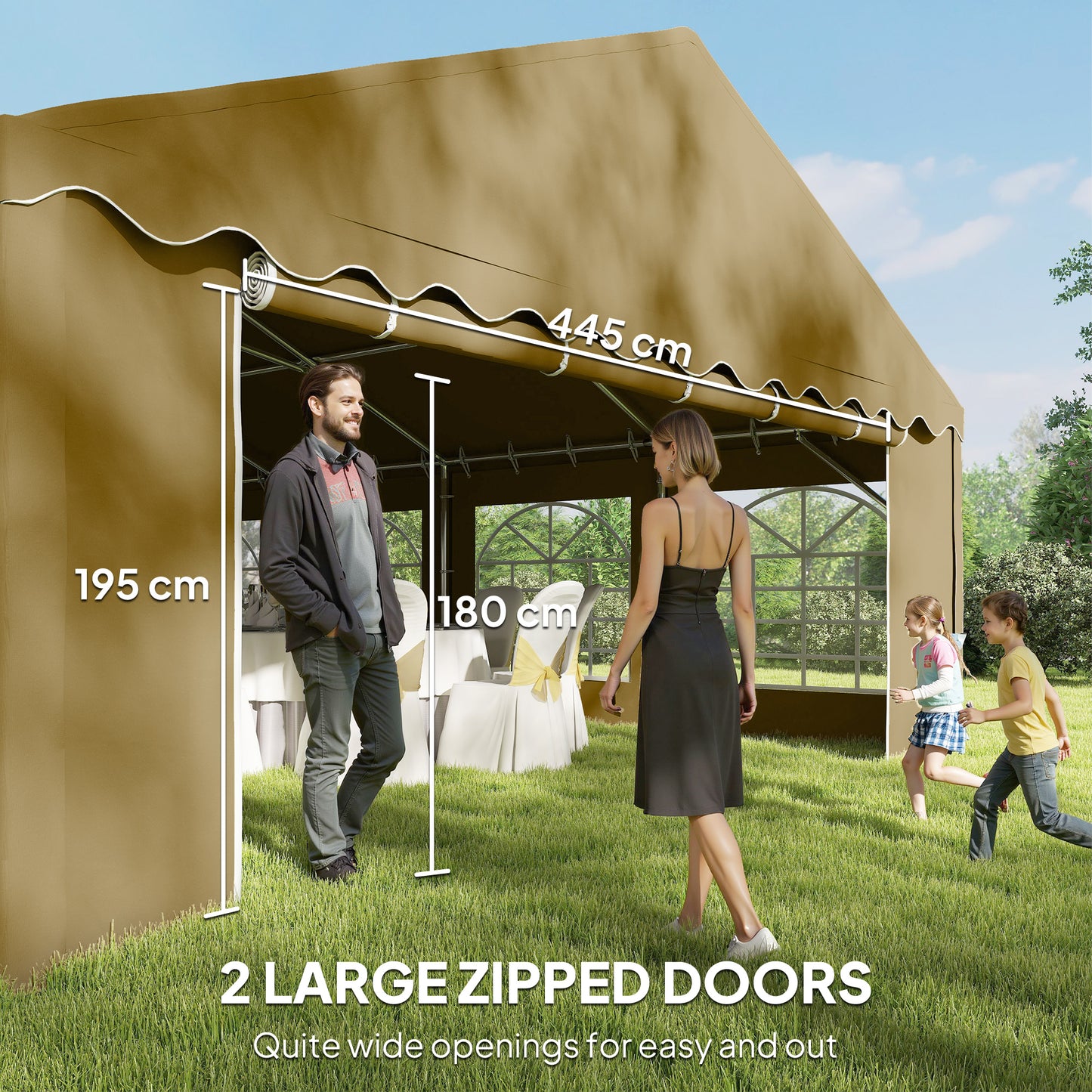 20' x 40' Outdoor Canopy Tent with Sidewalls & Windows