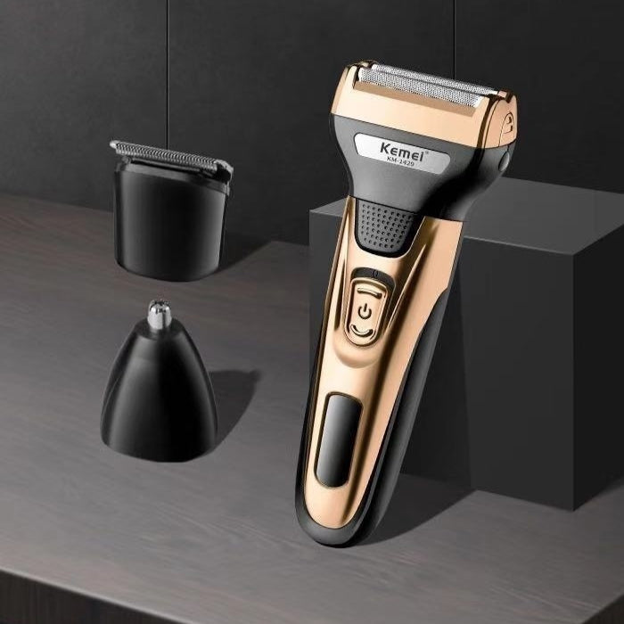Rechargeable Electric Men's Shaver with Floating Cutter Head