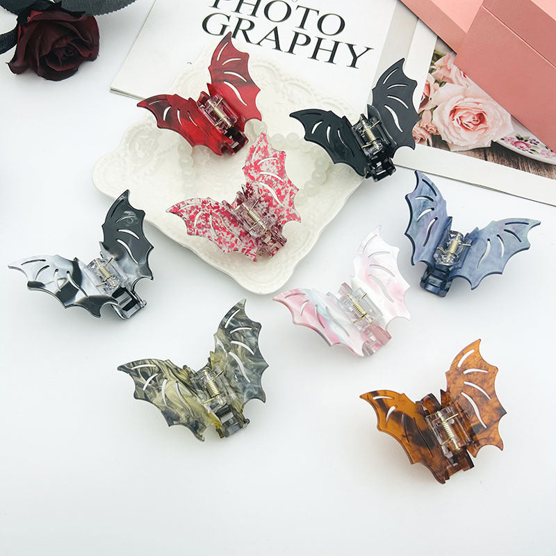Bat Barrettes Halloween Hair Clips for Girls