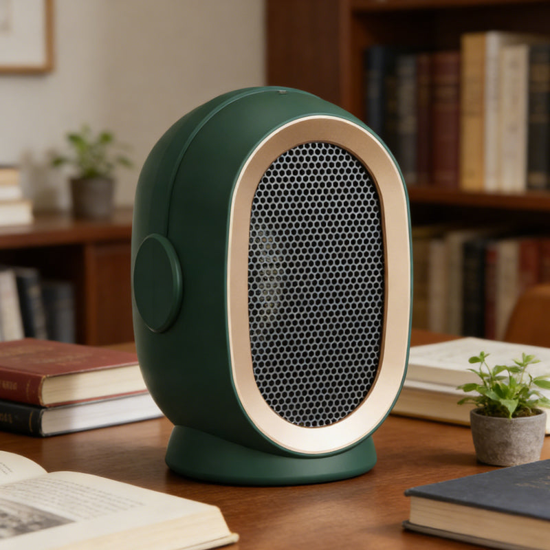 Mini Electric Fan Heater 800W for Office & Home Quiet Fast Heating