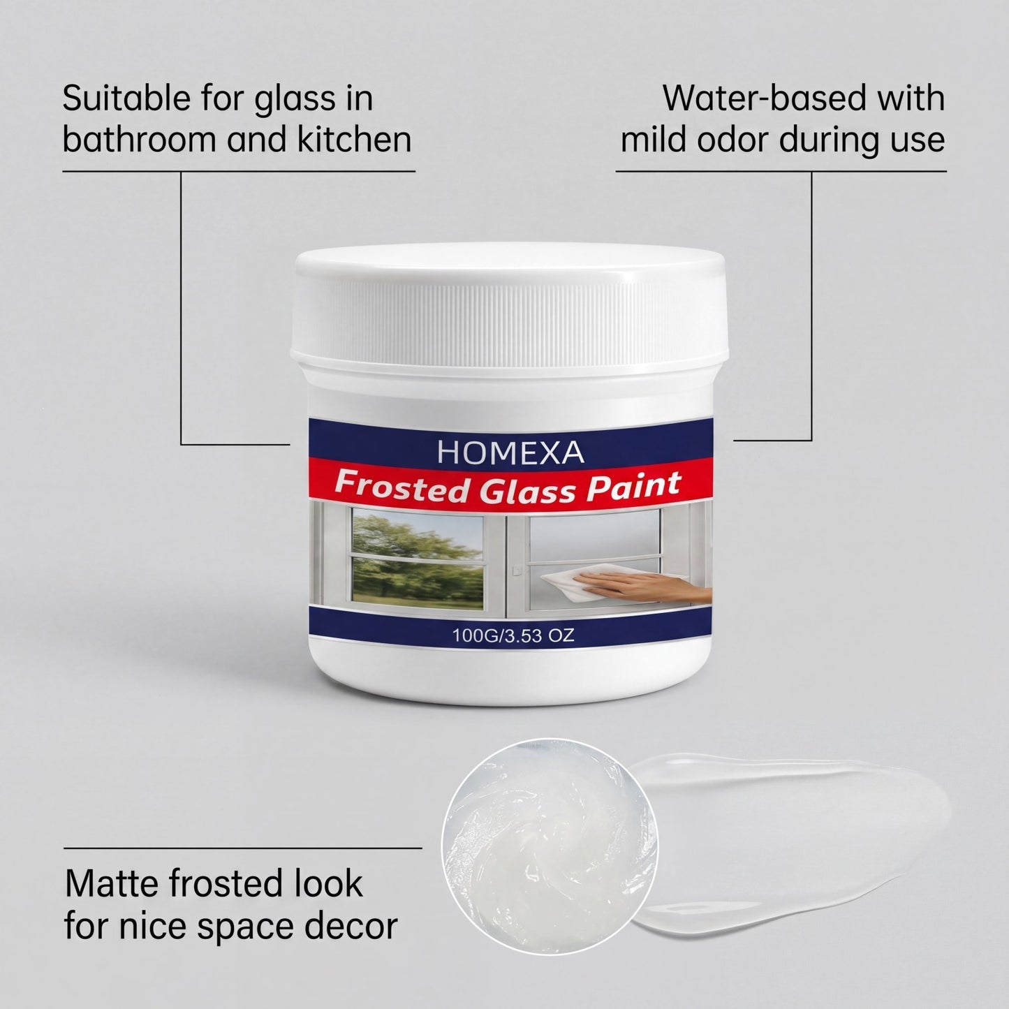 Glass Polishing Paste - Home & Furniture Surface Cleaner, 100G/300G Variants