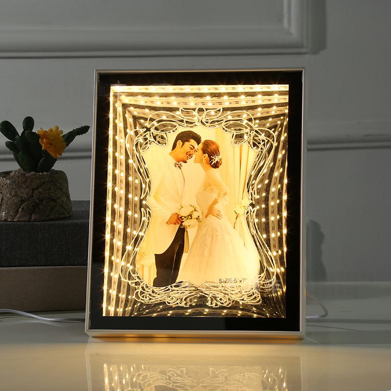 Multifunctional Mirror with Photo Studio Props for Home Decor - Rectangular & Circular Styles
