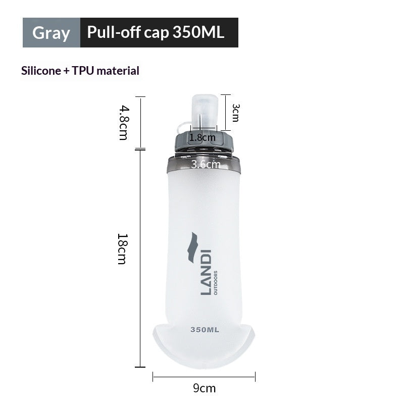 Foldable Sports Water Bottle TPU Portable Hydration Bag for Running Hiking