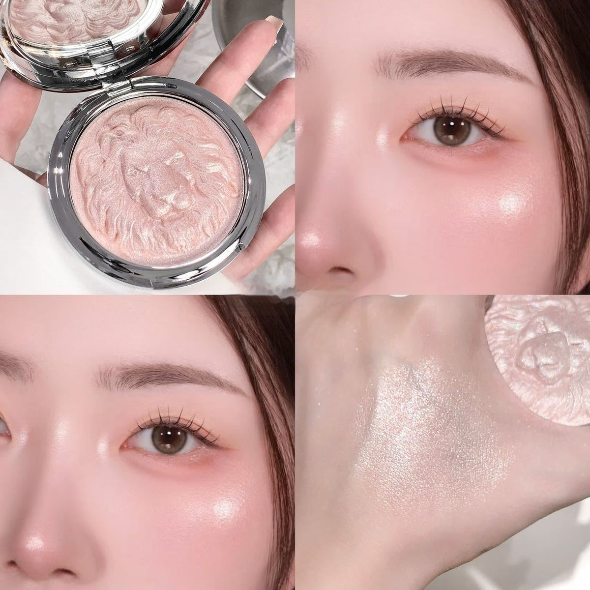 Portable Glitter Grooming Powder for Skin Tone & Facial Contour Makeup