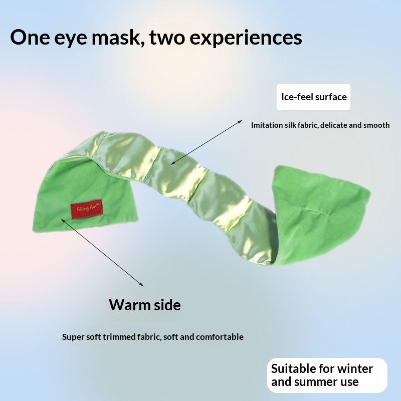 Glass Bead Weighted Eye Mask for Sleep & Relaxation