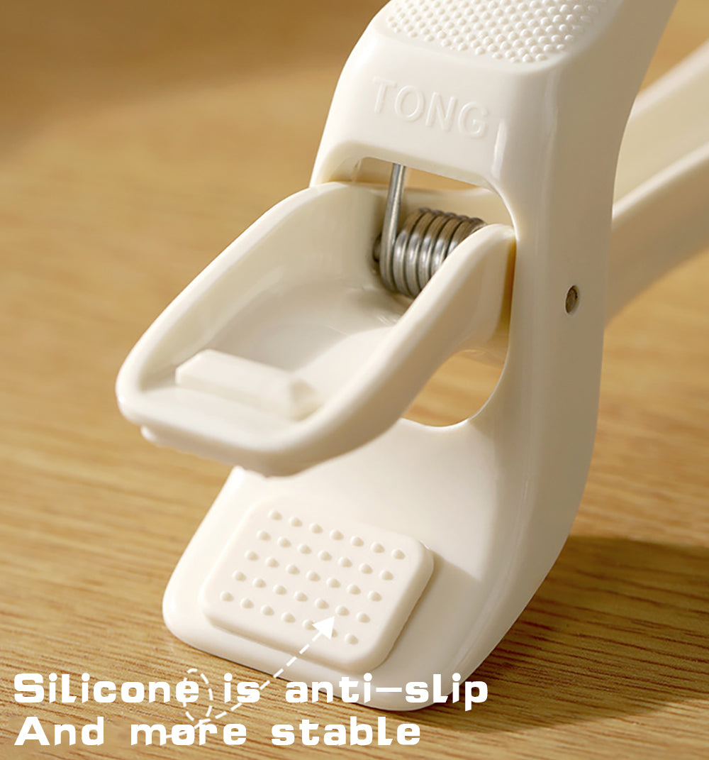 Heat-Resistant Silicone Non-Slip Bowl & Pot Gripper - White Kitchen Tool