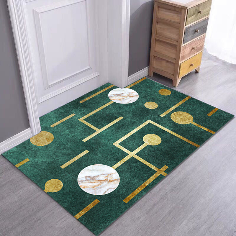 Crystal Velvet Doormat Entry Rug Modern Minimalist Household Floor Mat