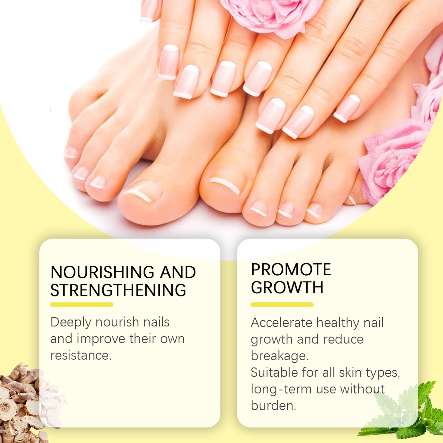 Herbal Nail Repair Solution - Nourishing Nail Growth Treatment