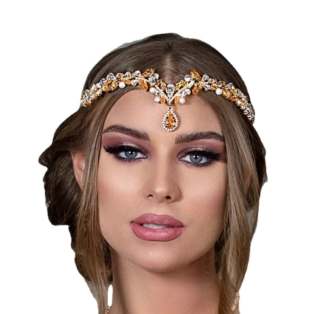 Zircon Head Chain Bridal Headband