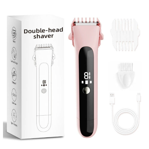 Dual Motor Epilator for Women - USB Rechargeable Body Hair Removal Device