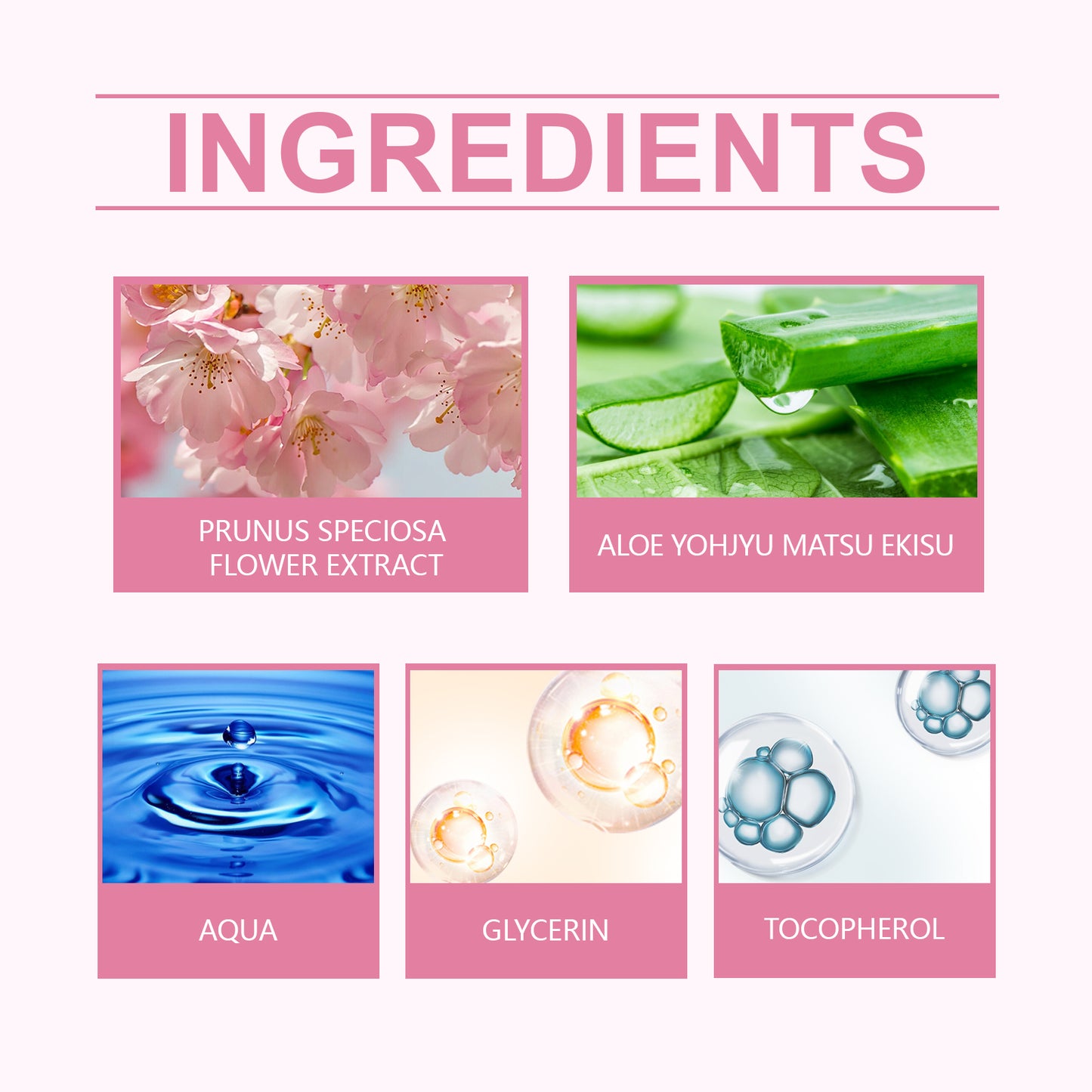 Cherry Blossom Hydrating Facial Serum - 20ml Moisturizing Skin Care Essence
