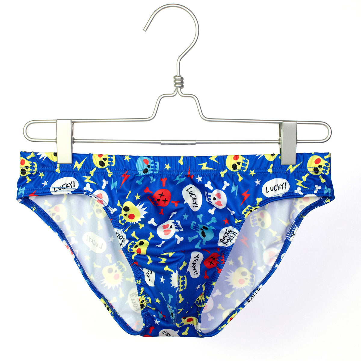 Men's Cartoon Print Briefs - Breathable Mid-Waist Underwear with Hip Lift