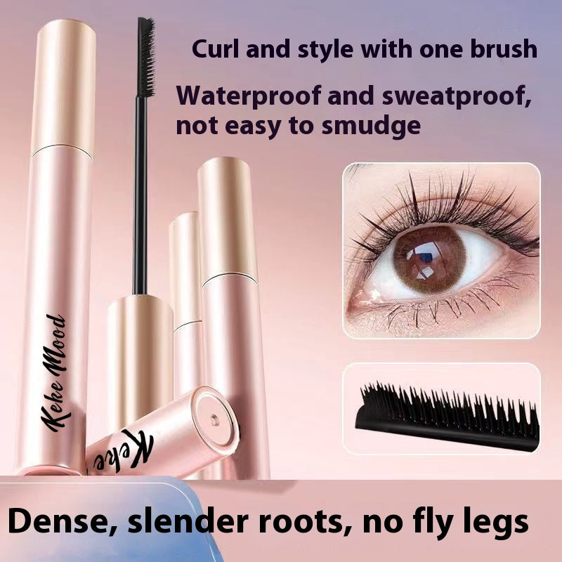 Waterproof Long-Lasting Curling Mascara - Smudge-Proof & Sweatproof Makeup