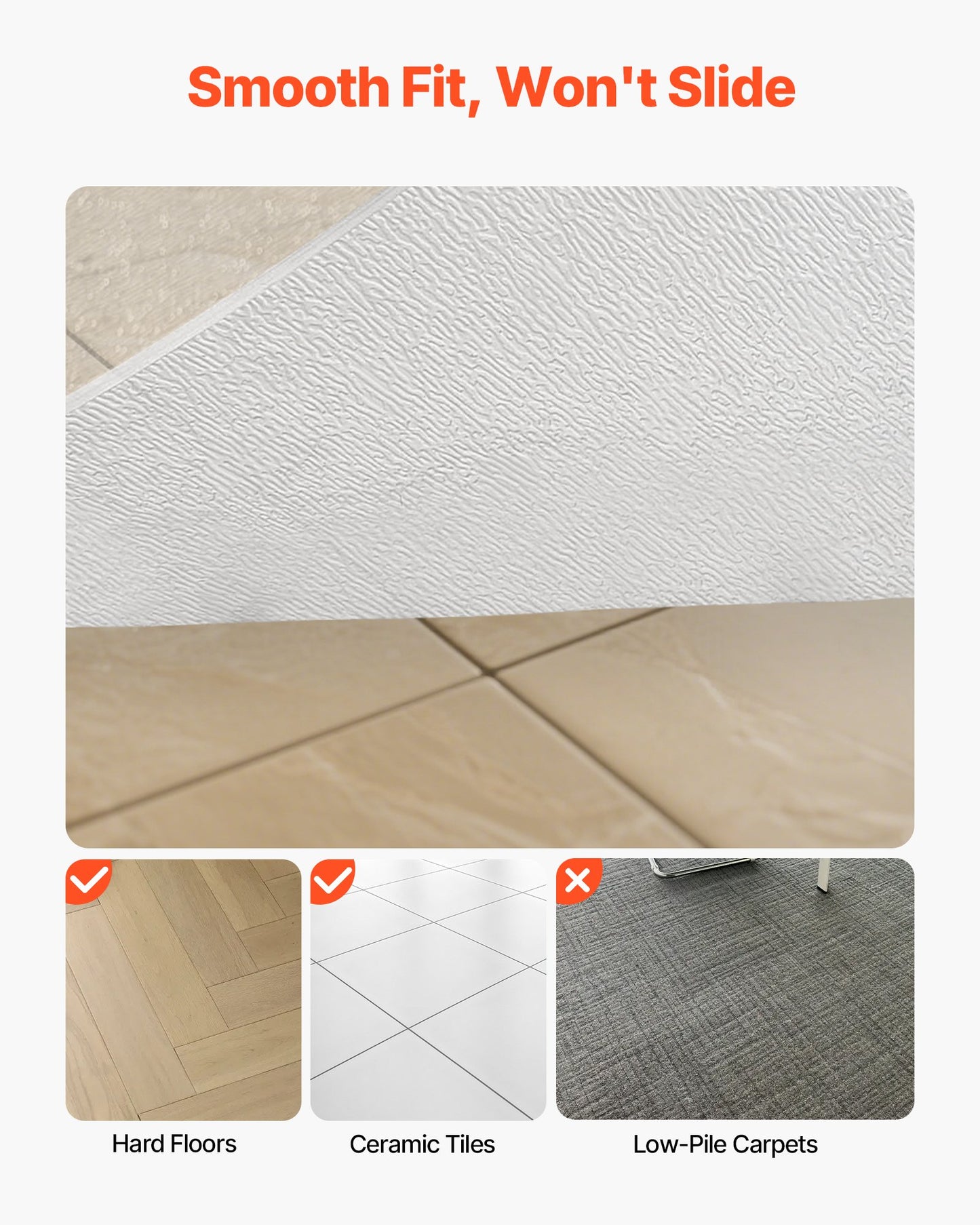 Transparent Chair Mat 36x48 for Hard Floors - Vevor