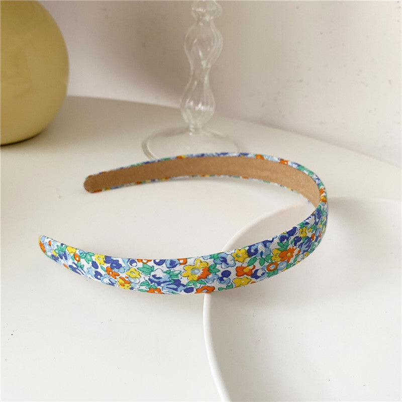 Plaid Flower Fabric Headband