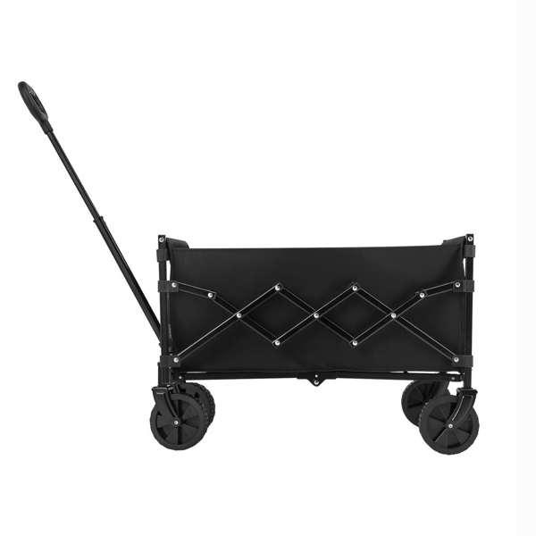 Heavy Duty Folding Utility Wagon Cart 120L All-Terrain Beach & Garden