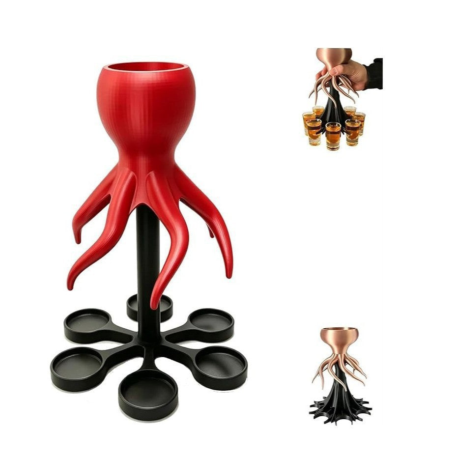 Octopus-Shaped Liquor Dispenser Bar Beverage Tap for Parties - Multi-Color